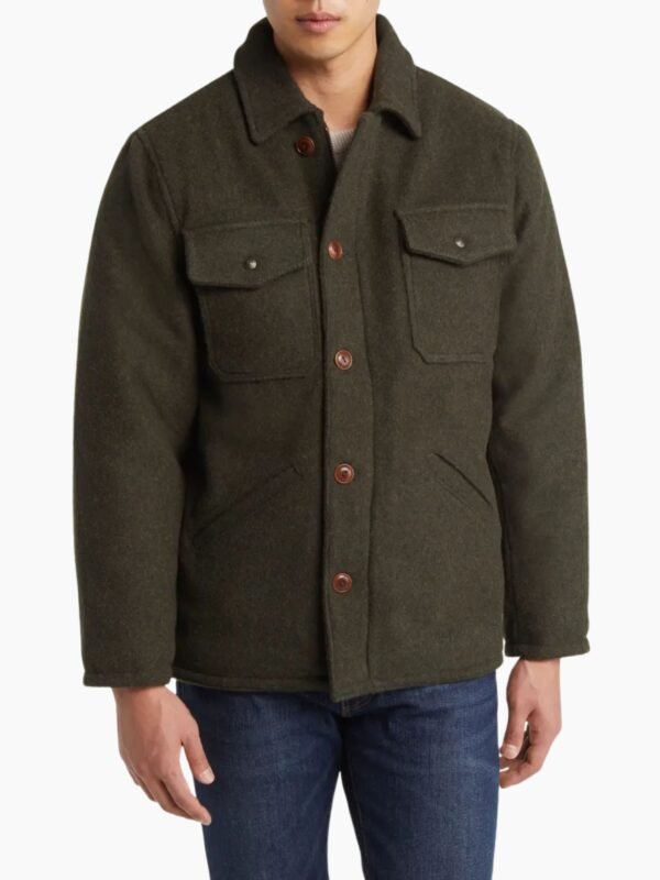 Green Wool Blend Jacket