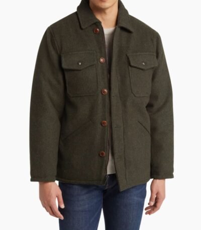 Green Wool Blend Jacket