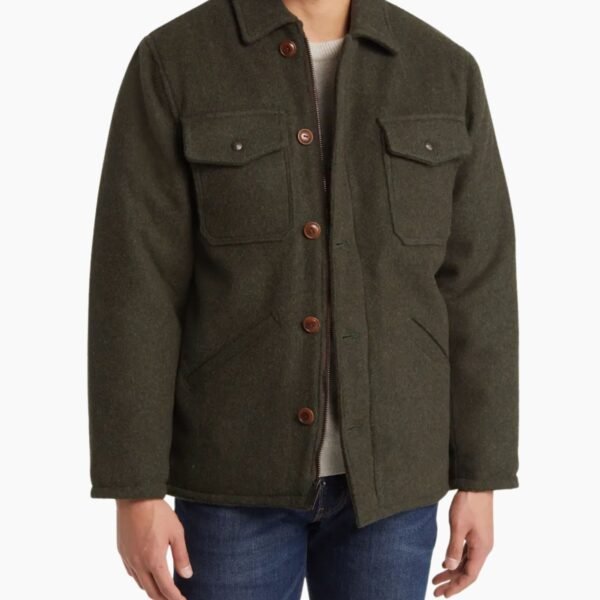 Green Wool Blend Jacket