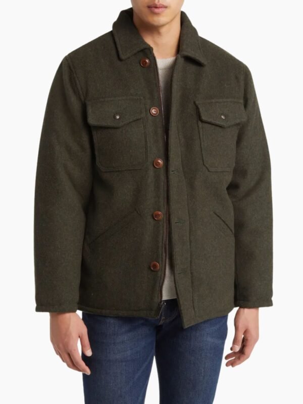 Green Wool Blend Jacket