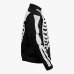 Halloween Special Spooky Skeleton Bones Cosplay Black Leather Jacket