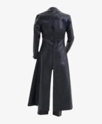Handmade Albert Wesker Black Trench Resident Leather Coat