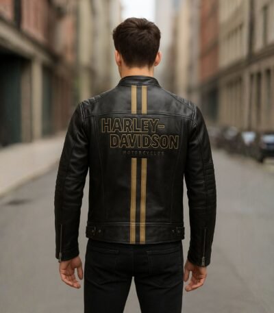 Harley-Davidson H-D Triple Vent Passing Link II Men's Leather Jacket