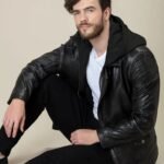 Hoodie Bomber Fit Decant Leather Jacket
