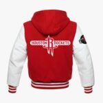 Houston Rockets NBA Varsity Red and White Jacket