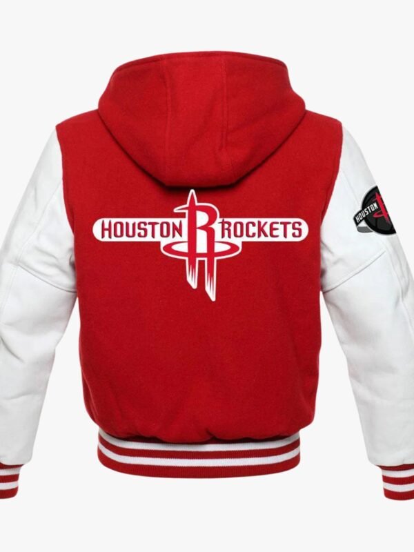 Houston Rockets NBA Varsity Red and White Jacket