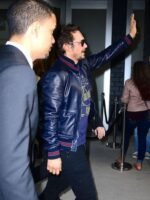 James Franco Blue Stylish Leather Jacket