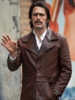 James Franco The Deuce Men Leather Blazer