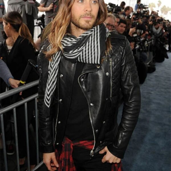 Jared Leto Leather Jacket Jared Leto Black Jacket
