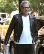 Jeff Goldblum Style Leather Jacket For Mens