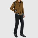 Jet Brown and Black Varsity Jacket