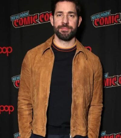John Krasinski Suede Jacket