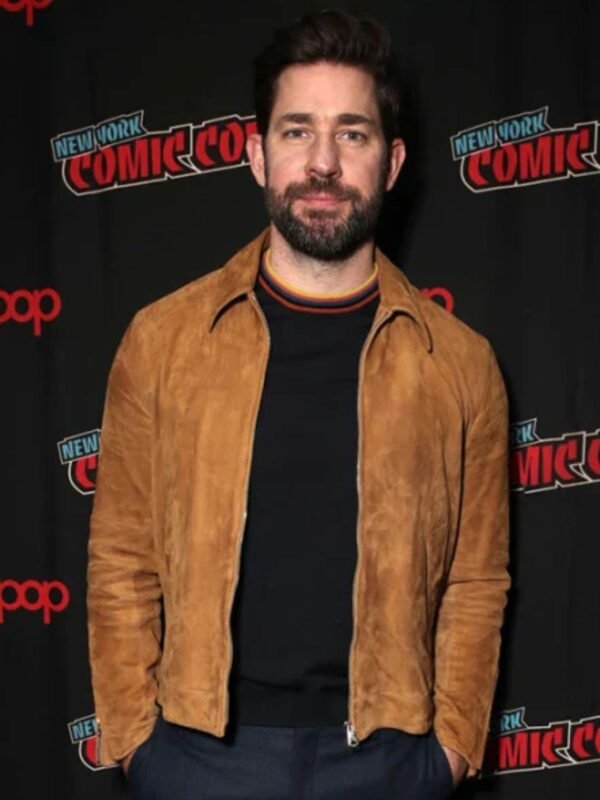 John Krasinski Suede Jacket