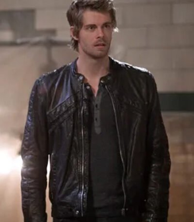 John Young The Tomorrow People Decant Leather Jacket