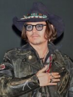 Johnny Depp Distressed Black Style Leather Jacket