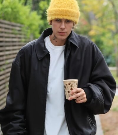 Justin Bieber 2024 Leather Jacket