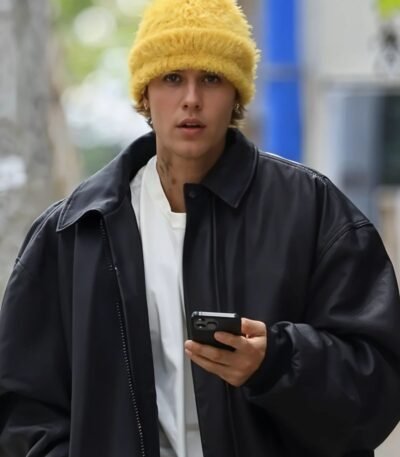Justin Bieber 2024 Leather Jacket