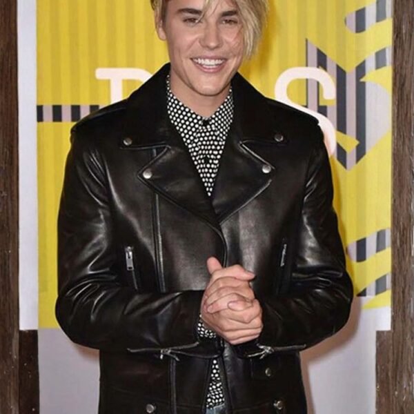 Justin Bieber Stylish Leather Jacket