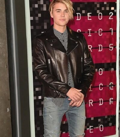 Justin Bieber Stylish Leather Jacket