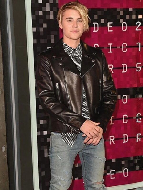 Justin Bieber Stylish Leather Jacket