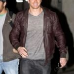 Kellan Lutz Leather Jacket Brown Leather Jacket
