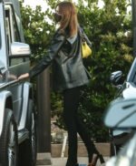 Kendall Jenner Black Leather Blazer