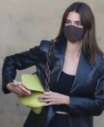 Kendall Jenner Black Leather Blazer