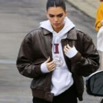 Kendall Jenner Bomber Leather Jacket