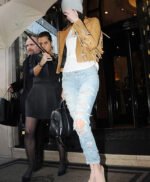 Kendall Jenner Brown Leather Jacket