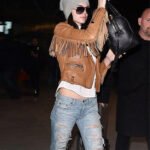 Kendall Jenner Brown Leather Jacket