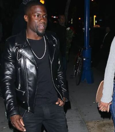 Kevin Hart Black Leather Jacket