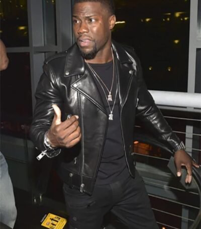 Kevin Hart Black Leather Jacket