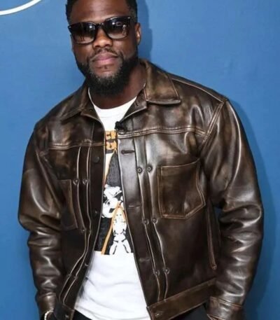 Kevin Hart Fight Night 2024 Brown Jacket