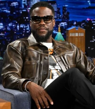 Kevin Hart Fight Night 2024 Brown Jacket