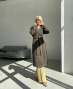 Khaki - Green Wool Coat