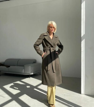 Khaki - Green Wool Coat