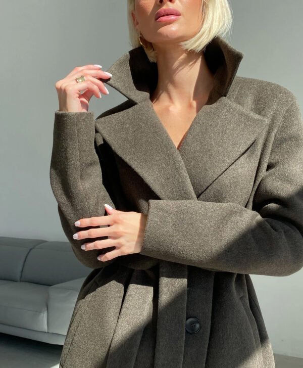 Khaki - Green Wool Coat