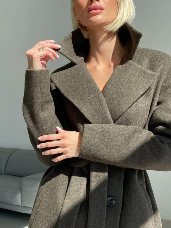 Khaki - Green Wool Coat