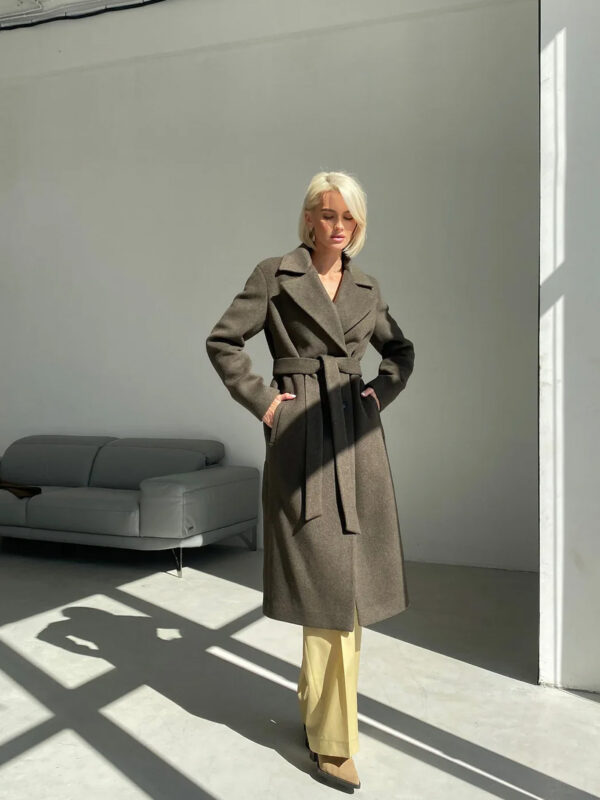 Khaki - Green Wool Coat