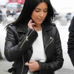 Kim Kardashian Motorcycle Leather Jacket