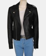 Kim Kardashian Motorcycle Leather Jacket