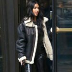 Kim Kardashian Original Leather with Genuine Fur Jacket