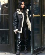 Kim Kardashian Original Leather with Genuine Fur Jacket