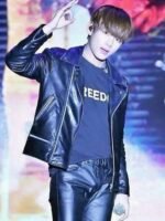 Kim Taehyung Leather Jacket For Men