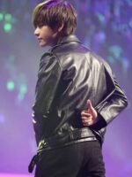Kim Taehyung Leather Jacket For Men