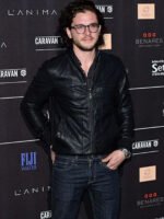 Kit Harington Battersea Annual Party Leather Jacket