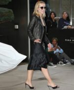 Kristen Bell Black Leather Jacket