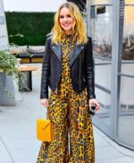 Kristen Bell Black Leather Jacket