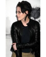 Kristen Stewart Black Leather Jacket