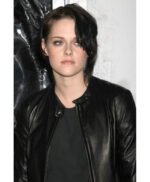 Kristen Stewart Black Leather Jacket